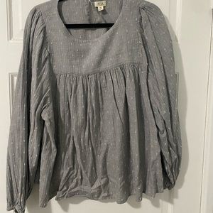 Grey embroidered top!